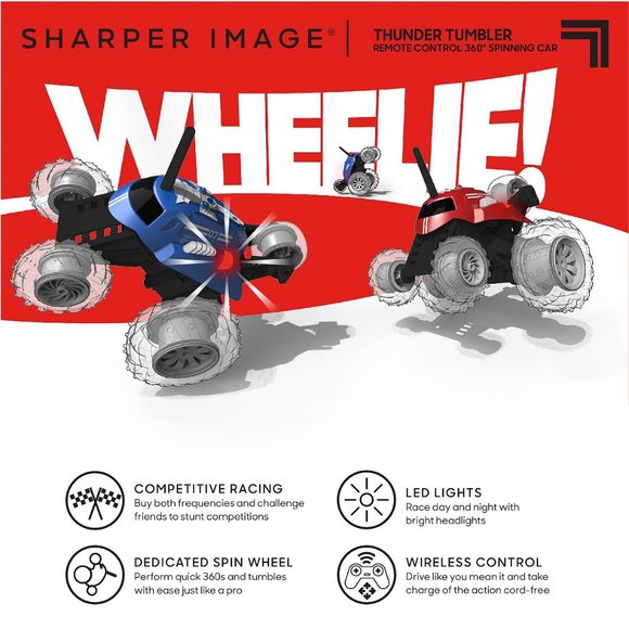 Sharper Image Toy RC Car Monster Spinning Car - Picture 6 of 9